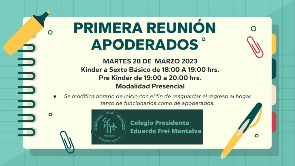Primera Reunión de Apoderados